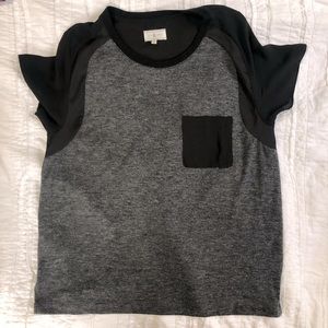 lou & grey mixed media top